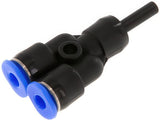 Ausgewähltes Bild der Sammlung - Push-In Y Fittings Messing Und Kunststoff Mit Plug-In (3-6mm)