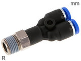 Ausgewähltes Bild der Sammlung - Push-In Y Fittings Messing Und Kunststoff R-Gewinde Männlich (3-6mm)