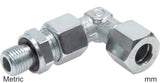 Ausgewähltes Bild der Sammlung - Kompressions-Winkelfittings Edelstahl Metrische Gewinde Männlich Verstellbar