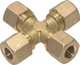 Ausgewähltes Bild der Sammlung - Kompressions-Kreuzfittings Messing