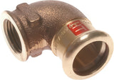 Ausgewähltes Bild der Sammlung - Bogen Pressfittings 90 Grad Mit Innen Press Und Innengewinde