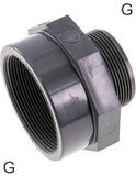 Ausgewähltes Bild der Sammlung - PVC-Fittings Reduziert Mit Zylindrischen Männlichen Und Innengewinde PN16