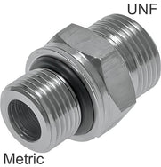 ORFS Doppelnippel UNF/Metrisches-Gewinde PN630