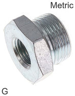 Reduziernippel Stahl G/Metrisches-Gewinde PN315