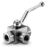Ausgewähltes Bild der Sammlung - 3-Wege-Kugelhähne Hydraulisch