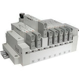 Ausgewähltes Bild der Sammlung - SMC Kassettebasis Verteiler Mit D-sub Steckverbinder Mit Flachbandkabel SS5V1-16F-P 2000