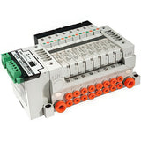 Ausgewähltes Bild der Sammlung - SMC Basismontierter Verteiler Plug-in Serielle Übertragungseinheit Magnetventile VV5Q11-S 1000