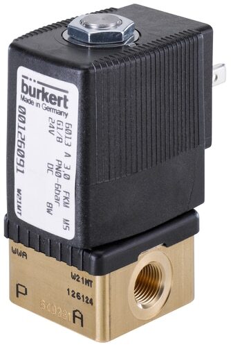 Magnetventil G1/4'' NO Messing FKM 0-2bar/29psi 24VAC 6013 220159