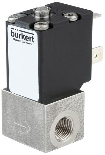 Magnetventil G1/8'' NC Edelstahl PCTFE -1-3bar/-15-44psi 24VDC 2871 323935