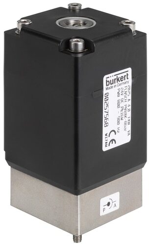 Magnetventil 45x45 mm SFB Flansch NC Edelstahl FKM -1-10bar/-15-145psi 24VDC 2875 339976