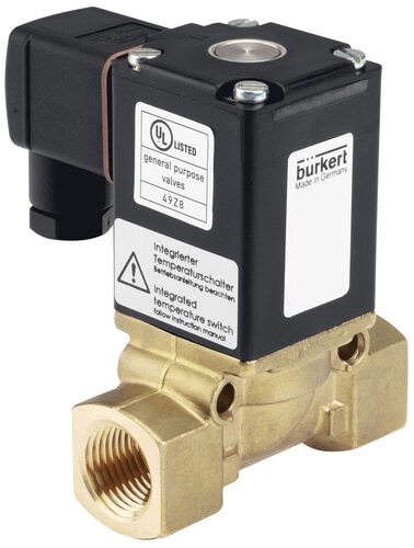 Magnetventil G1 1/2'' NC Messing EPDM 0-12bar/174psi 24VAC Vakuum Anti-Wasserhammer 0290 73290