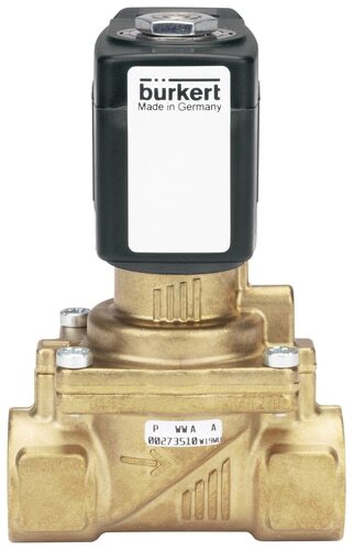 Magnetventil NPT 1/2'' NC Messing FKM 0.2-16bar/3-232psi 24VDC Wasserschlagschutz 6281 306547