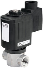 Magnetventil G1/4'' NO Edelstahl Keramik 0-200bar/2901psi 24VDC Sauerstoff fett-/ölfrei 6027 320952
