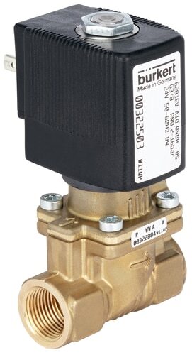 Magnetventil G3/8'' NC Messing NBR 0.2-16bar/3-232psi 24VAC Wasserschlagschutz 6281 322503