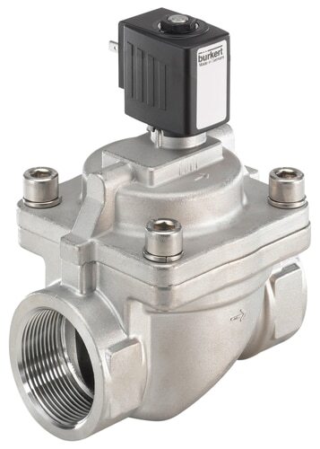 Magnetventil NPT 1/2'' NC Edelstahl FKM 0.2-16bar/3-232psi 240VAC Wasserschlagschutz 6281 306816