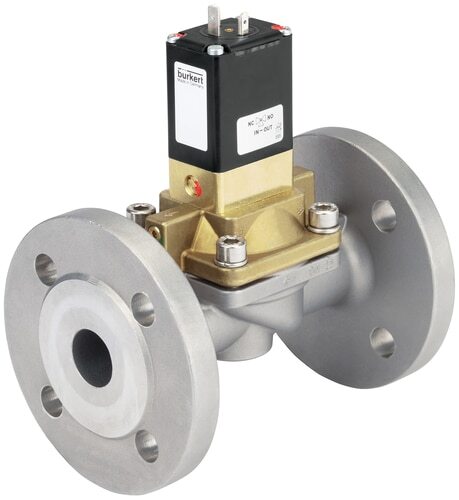 Magnetventil 50 Mm Flansch Nc Messing NBR 0.2-10Bar/3-145Psi 230VAC Wasserschlagschutz 5282 355259