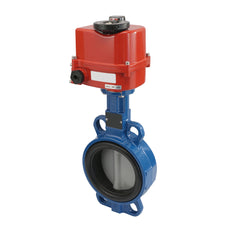 Elektrische Absperrklappe DN50 120-240V AC/DC Zwischenflansch GGG40 PTFE-Silikon AG5