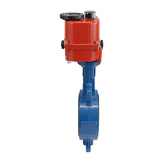 Elektrische Absperrklappe DN50 120-240V AC/DC Zwischenflansch GGG40 PTFE-Silikon AG5