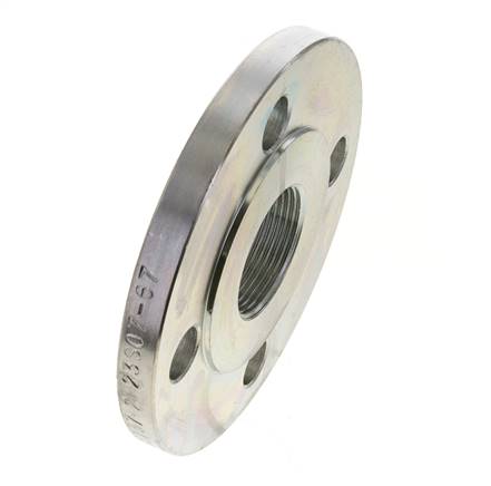 Gewindeflansch DN50-PN40 Rp 2'' Verzinkter Stahl DIN 2567 Und EN 1092-1 (Typ 13)
