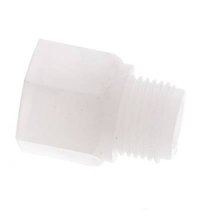 Verlängerung mit Gewinde G1/2'' Außengewinde x Innengewinde PVDF 10bar (140,5psi) FDA 27mm Sechskant