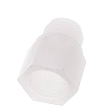 Verlängerung mit Gewinde G1/2'' Außengewinde x Innengewinde PVDF 10bar (140,5psi) FDA 27mm Sechskant