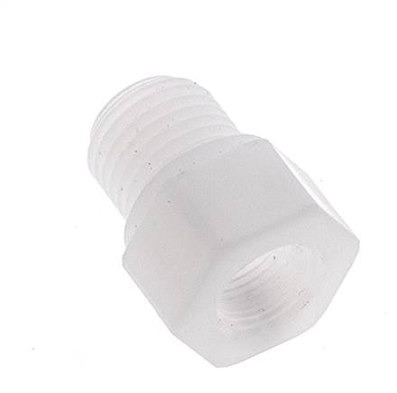 Reduzierring G1/8'' Innengewinde x G1/4'' Außengewinde Polypropylen (pp) 10bar (140,5psi) FDA 17mm Sechskant