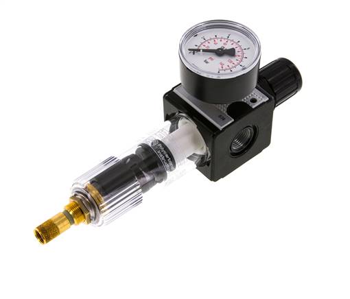 Filterregler G3/8'' 1600l/min 0.2-6.0bar/3-87psi Auto Polycarbonat Multifix 1
