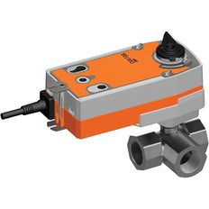 Belimo 3-Wege Kugelhahn Rp1-1/4 Kvs9 24-125VDC/24-240VAC Fail-Safe 75s 2-Punkt 20Nm IP54 R3032-BL2/SRFA