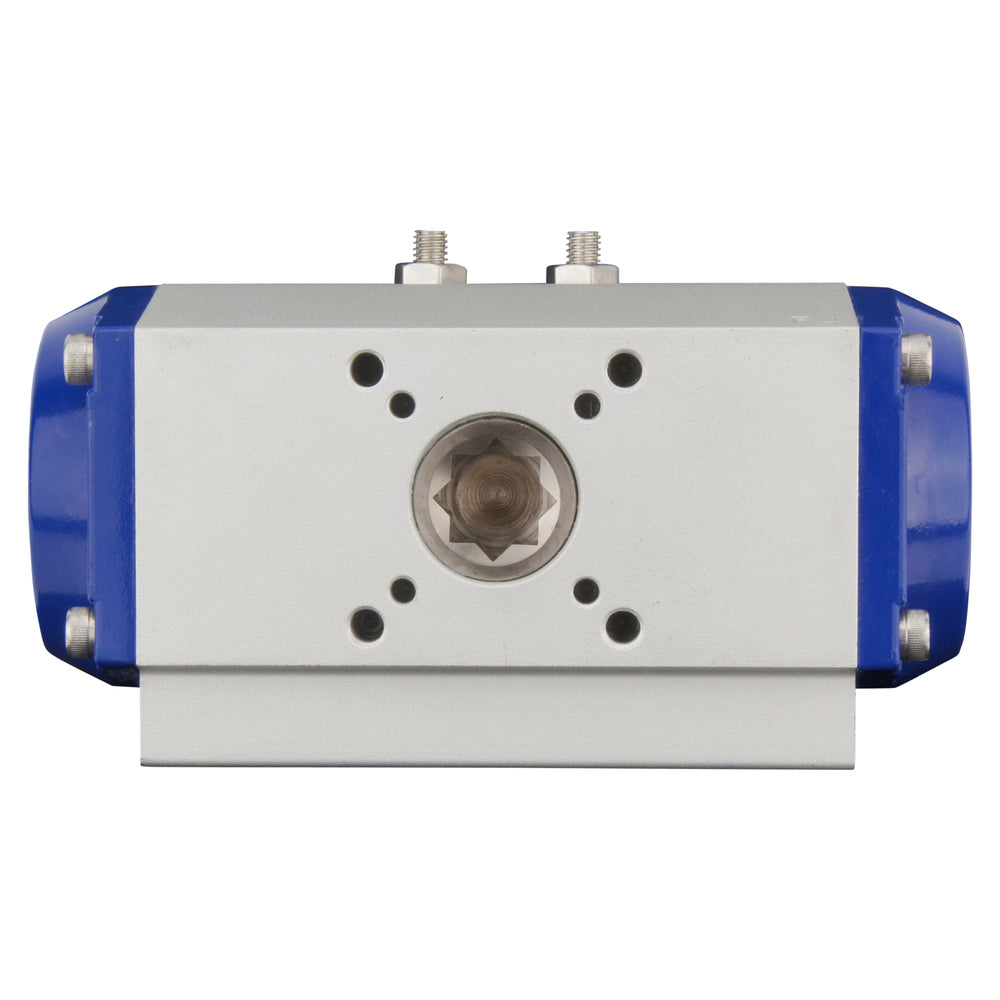 G1-1/2'' 3-Wege T-Anschluss Edelstahl Pneumatischer Kugelhahn Feder offen - BL3SA