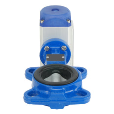Pneumatische Absperrklappe mit Zwischenflansch DN80 (3 Zoll) GGG40-Edelstahl-EPDM Doppeltwirkend - BFLW
