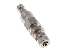 Edelstahl DN 5 Luftkupplung Stopfen 4x6 mm Überwurfmutter Bulkhead Doppelabsperrung