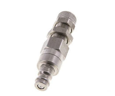 Edelstahl DN 5 Luftkupplung Stopfen 4x6 mm Überwurfmutter Bulkhead Doppelabsperrung