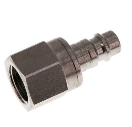 Edelstahl DN 7.2 (Euro) Luftkupplungsstecker G 3/8 Zoll Innengewinde Doppelabsperrung