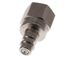 Edelstahl DN 7.2 (Euro) Luftkupplungsstecker G 3/8 Zoll Innengewinde Doppelabsperrung