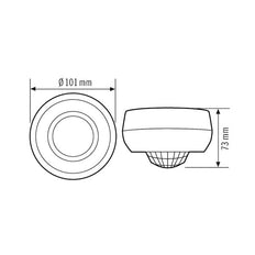 ESYLUX Basic Bewegungsschalter (komplett) - EB10430909