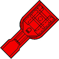 Klemko IS Core Connector rund/flach - 101210 [100 Stück]