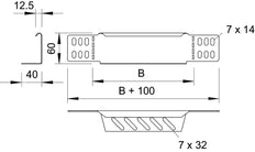 OBO RWEB Kabelrinnen-Adapter - 7109156