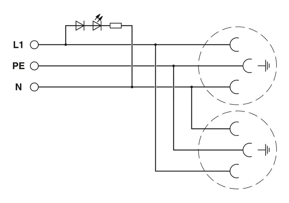 Phoenix Contact Wandsteckdose Modular - 0804037