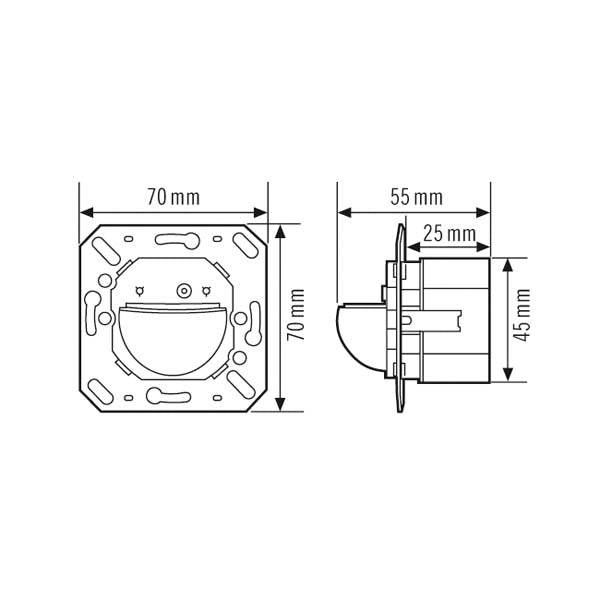 ESYLUX Basic Bewegungsschalter (komplett) - EB10430459