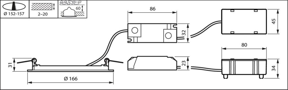Philips Coreline Downlight/Scheinwerfer/Flutlicht - 33948199