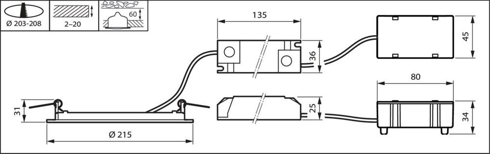 Philips Coreline Downlight/Scheinwerfer/Flutlicht - 33950499