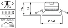 Philips Coreline Downlight/Scheinwerfer/Flutlicht - 32589700