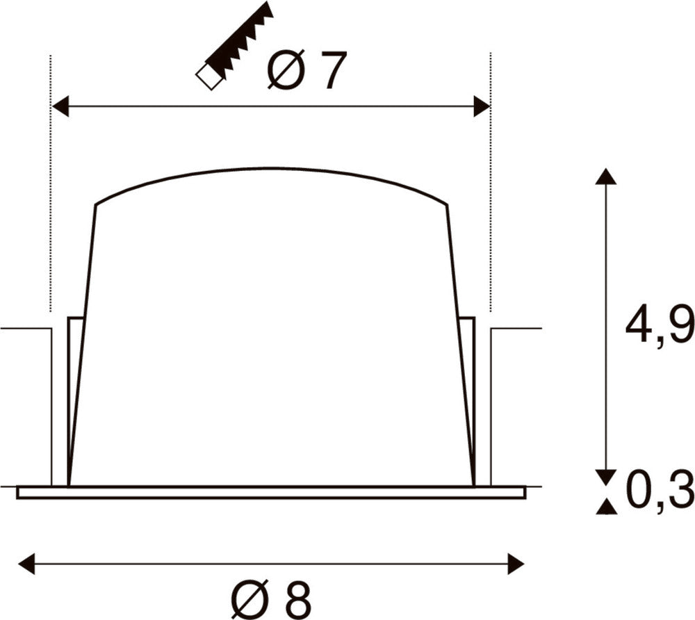 SLV Numinos Downlight/Spotlight/Flutlicht - 1003772
