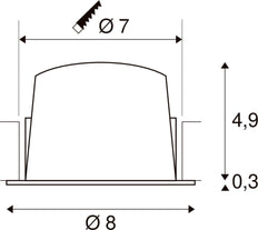 SLV Numinos Downlight/Spotlight/Flutlicht - 1003772