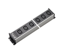 Martin Kaiser Steckdosenleiste 8-fach IEC Steckdose C13 70 Grad 10 Amp - 1122/8l-sw [10 Stück]