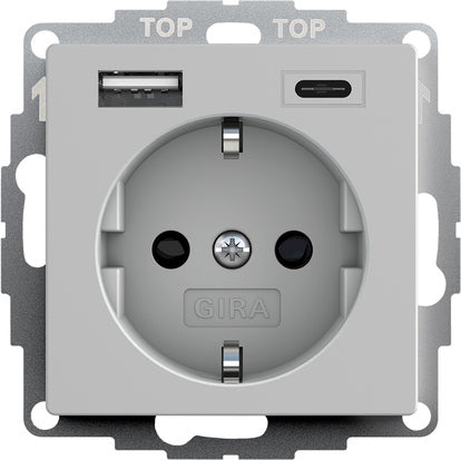 Doppeltes Usb Typ A/C Schuko Steckdose Mit Sicherheits Plus - 2459015