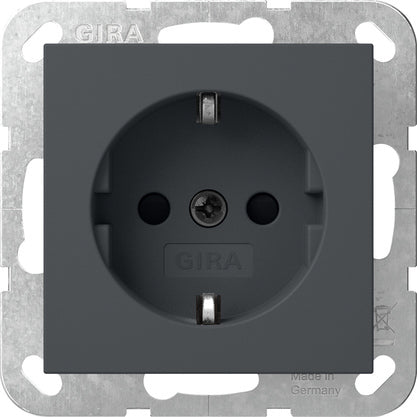 Gira System 55 Sicherheit Plus Steckdose Anthrazit - 475528