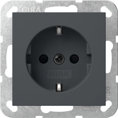 Gira System 55 Sicherheit Plus Steckdose Anthrazit - 475528