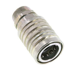 Stahl DN 12,5 Hydraulikkupplung Muffe 18 mm L Druckring ISO 7241-1 A/8434-1 D 20,5 mm