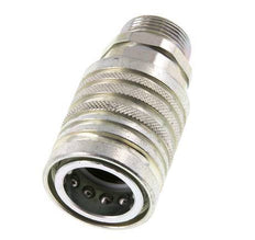 Stahl DN 12,5 Hydraulikkupplung Muffe 18 mm L Druckring ISO 7241-1 A/8434-1 D 20,5 mm